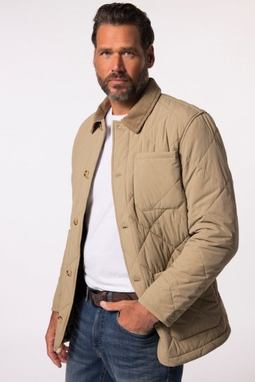 JP1880 836628 Veste matelassée style western Beige foncé - Vestes - Vestes Homme Grandes Tailles