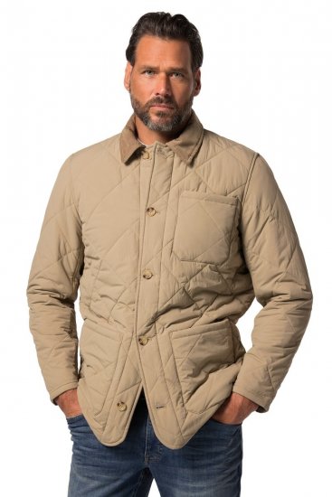 JP1880 836628 Veste matelassée style western Beige foncé - Vestes - Vestes Homme Grandes Tailles