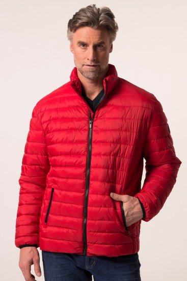 Boston Park 638 Veste matelassée bellyfit à col montant Rouge - Vestes - Vestes Homme Grandes Tailles