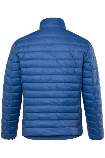 Boston Park 638 Veste matelassée bellyfit à col montant Bleu cobalt - Vestes - Vestes Homme Grandes Tailles