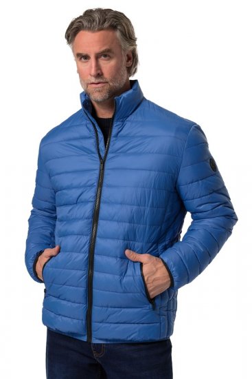 Boston Park 638 Veste matelassée bellyfit à col montant Bleu cobalt - Vestes - Vestes Homme Grandes Tailles