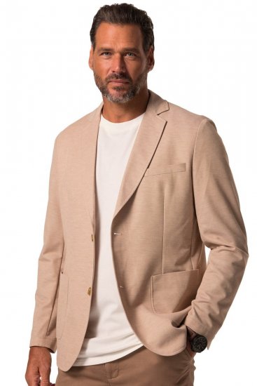 JP1880 836698 Blazer en qualité stretch Beige - Costumes - Costumes grandes tailles 