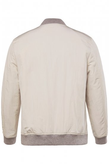 JP1880 836786 Veste college avec écusson Blanc cassé - Vestes - Vestes Homme Grandes Tailles