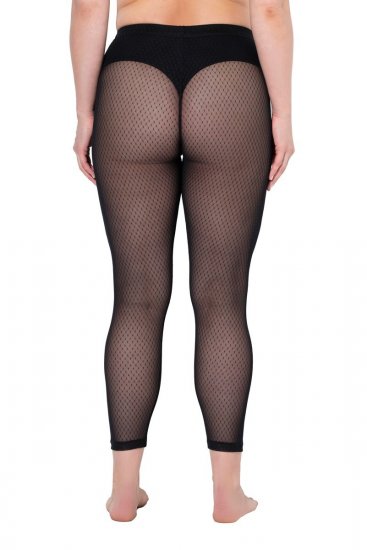 Ulla Popken 836800 Legging collant Noir - Collants & chaussettes - 