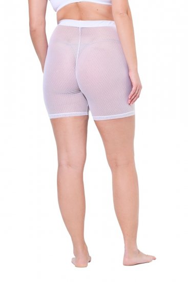 Ulla Popken 836805 Panty anti-frottement à pois Blanc - Panties anti-frottement - 