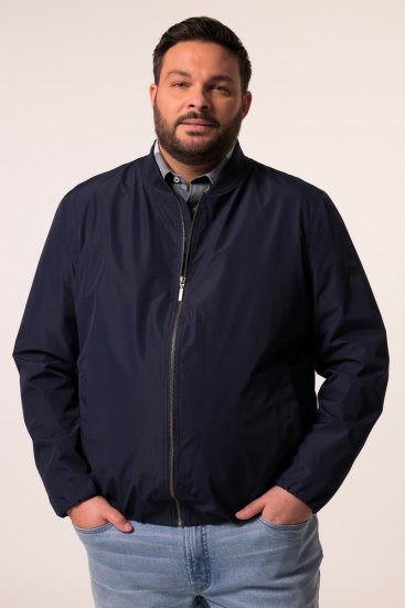 Men+ 823 Blouson bomber ultra-léger bellyfit Bleu marine - Vestes - Vestes Homme Grandes Tailles