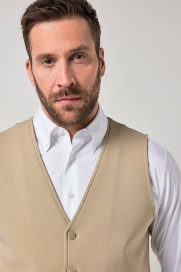 JP1880 New York Flexnamic Gilet en jersey Beige - Costumes - Costumes grandes tailles 