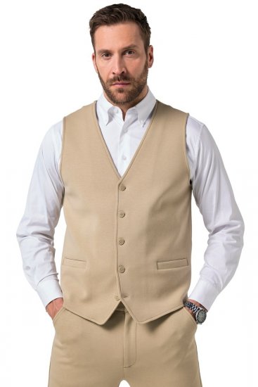 JP1880 New York Flexnamic Gilet en jersey Beige - Costumes - Costumes grandes tailles 