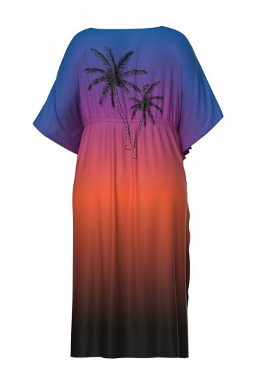 Ulla Popken 837090 Robe Bleu roi - Caftans - 
