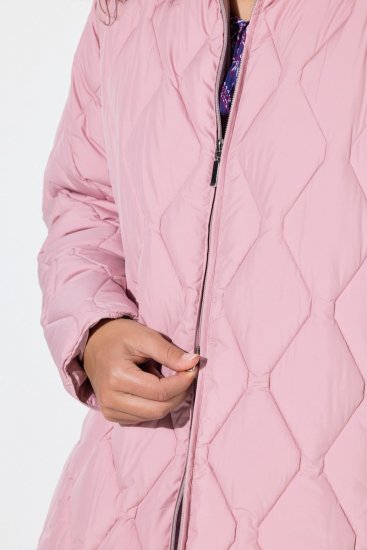 Ulla Popken 837208 Veste matelassée Vieux rose - Vestes - Vestes femme grande taille