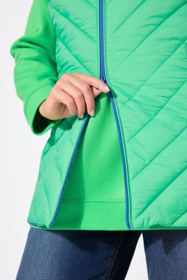 Ulla Popken 837409 Gilet HYPRAR matelassé Vert clair - Gilets sans manches - 