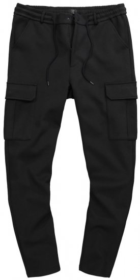 JP1880 New York Flexnamic Pantalon en jersey à poches cargo Noir - Costumes - Costumes grandes tailles 