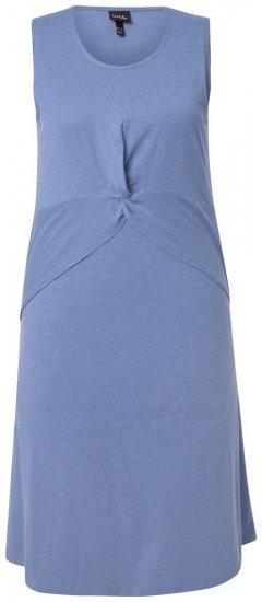Ulla Popken 837874 Robe en jersey sans manches Bleu - Robes en jersey - 