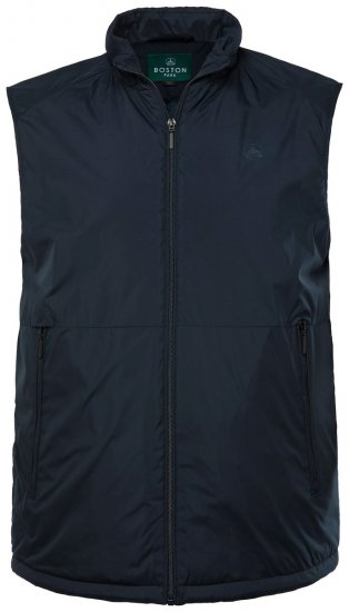 Boston Park 877 Gilet à col montant et fermeture éclair Bleu marine - Vestes - Vestes Homme Grandes Tailles