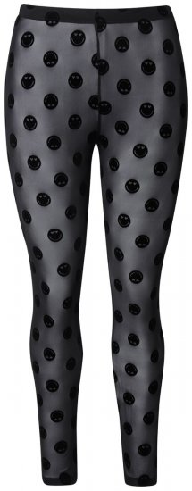 Ulla Popken 837949 Legging collant à motifs Noir - Collants & chaussettes - 
