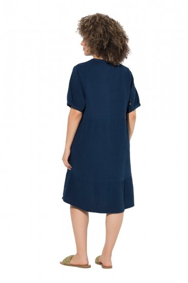 Ulla Popken 838567 Robe à manches courtes Multicolore - Robes midi - Robes midi grande taille