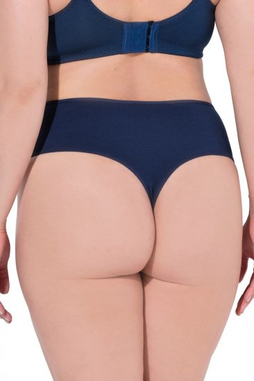 Ulla Popken 838637 Strings lot de 3 Bleu marine - Culottes - 