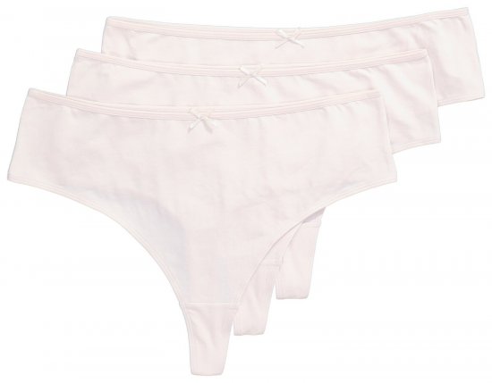 Ulla Popken 838637 Strings lot de 3 Beige - Culottes - 