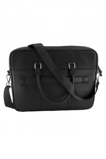 JP1880 838828 Sacoche ordinateur en cuir Noir - Sacs - 