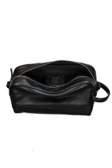 JP1880 838834 Trousse de toilette en cuir Noir - Sacs - 