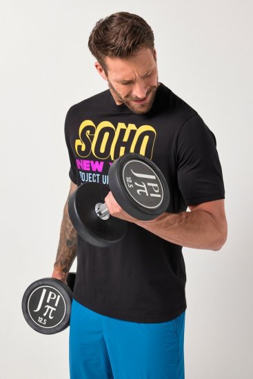 JAY-PI FLEXNAMIC® Soho T-shirt Black - T-shirts - T-shirts Homme Grande Taille