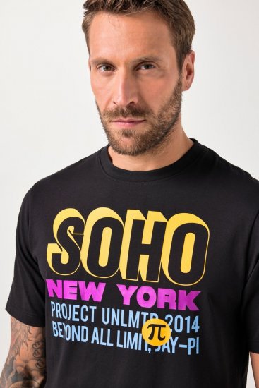 JAY-PI FLEXNAMIC® Soho T-shirt Black - T-shirts - T-shirts Homme Grande Taille