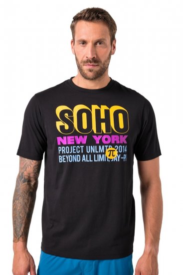 JAY-PI FLEXNAMIC® Soho T-shirt Black - T-shirts - T-shirts Homme Grande Taille