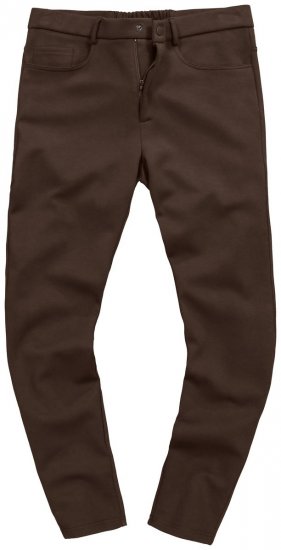JP1880 New York Flexnamic Pantalon en jersey à cinq poches Marron foncé - Costumes - Costumes grandes tailles 