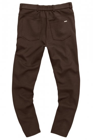 JP1880 New York Flexnamic Pantalon en jersey à cinq poches Marron foncé - Costumes - Costumes grandes tailles 