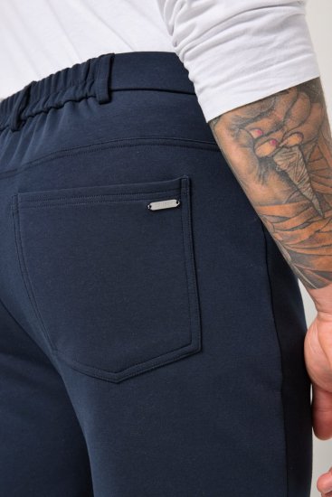 JP1880 New York Flexnamic Pantalon en jersey à cinq poches Bleu marine - Costumes - Costumes grandes tailles 
