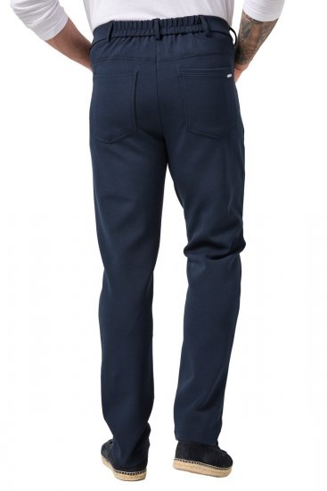 JP1880 New York Flexnamic Pantalon en jersey à cinq poches Bleu marine - Costumes - Costumes grandes tailles 