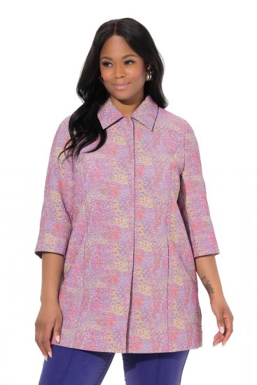 Ulla Popken 839708 Veste Lilas - Vestes - Vestes femme grande taille