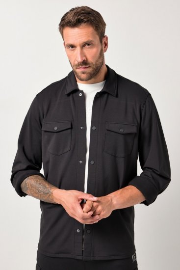 JAY-PI FLEXNAMIC® Sweat-Overshirt Black - Vestes - Vestes Homme Grandes Tailles