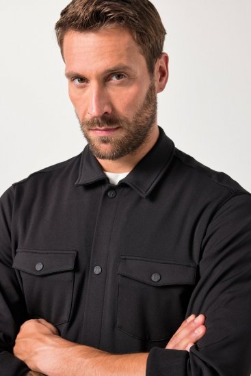 JAY-PI FLEXNAMIC® Sweat-Overshirt Black - Vestes - Vestes Homme Grandes Tailles