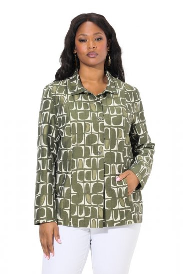 Ulla Popken 839781 Veste Gris - Vestes - Vestes femme grande taille