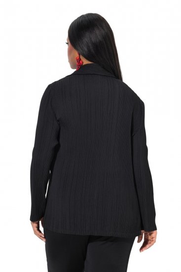 Ulla Popken 839843 Blazer plissé Noir - Blazers - Blazers grande taille pour femme