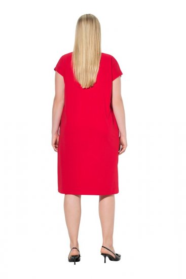 Ulla Popken 839896 Robe en jersey à strass Rose - Robes de soirée - Robes de soirée grande taille