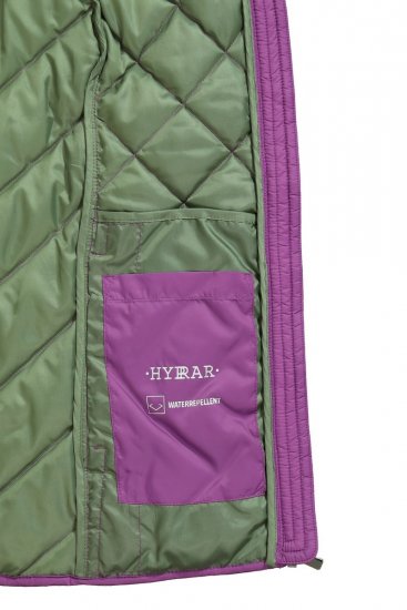 Ulla Popken 840047 Gilet matelassé déperlant Lilas - Gilets sans manches - 