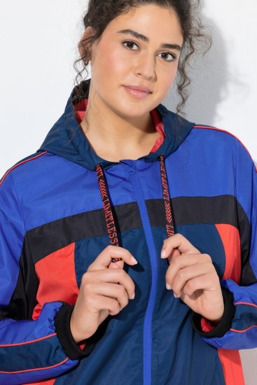 Ulla Popken 840094 Veste technique Bleu marine - Vestes - Vestes femme grande taille