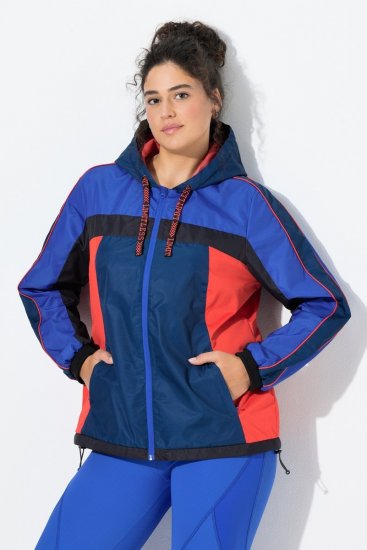 Ulla Popken 840094 Veste technique Bleu marine - Vestes - Vestes femme grande taille