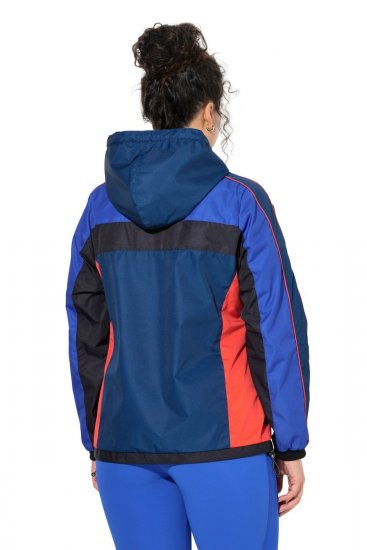 Ulla Popken 840094 Veste technique Bleu marine - Vestes - Vestes femme grande taille