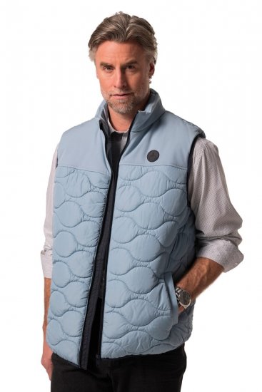 Boston Park 099 Gilet matelassé en duvet synthétique Bleu clair - Vestes - Vestes Homme Grandes Tailles