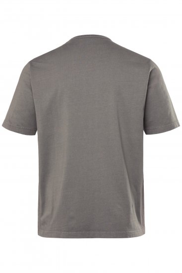 JP1880 Beer King Design Vintage Looking T-Shirt Gray - T-shirts - T-shirts Homme Grande Taille