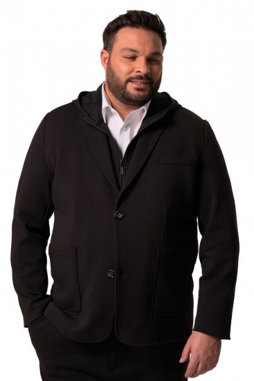 Men+ 205 Bilbao Flexlastic Blazer en jersey Noir - Costumes - Costumes grandes tailles 