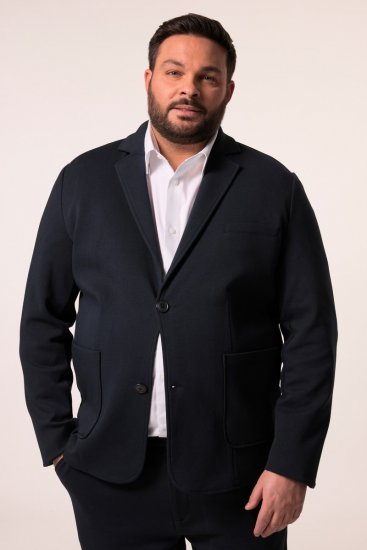 Men+ 205 Bilbao Flexlastic Blazer en jersey Bleu marine - Costumes - Costumes grandes tailles 