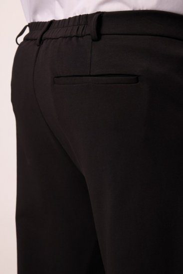 Men+ 207 Bilbao Flexlastic Chino en jersey Noir - Costumes - Costumes grandes tailles 