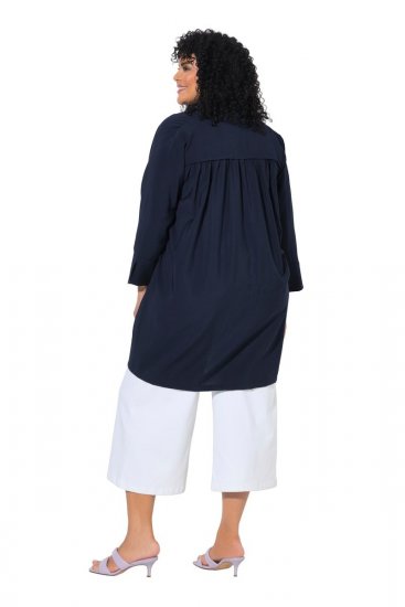 Ulla Popken 840210 Gilet Bleu marine - Cardigans - Cardigans femme grande taille