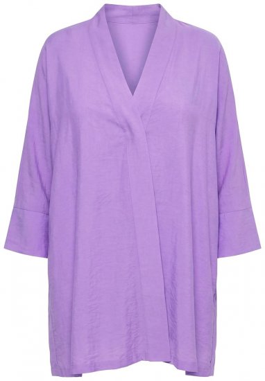 Ulla Popken 840210 Gilet Lilas - Cardigans - Cardigans femme grande taille