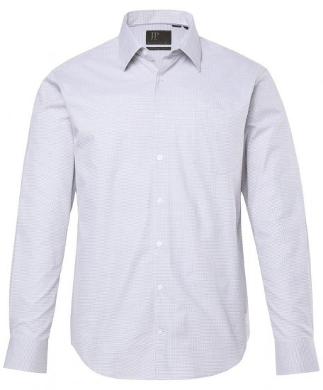 JP1880 Business Shirt Long Sleeve Two-Tone Grey - Chemises - Chemises Grandes Tailles Hommes