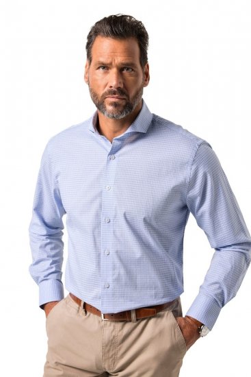 JP1880 Business Shirt Long Sleeve Ice Blue - Chemises - Chemises Grandes Tailles Hommes